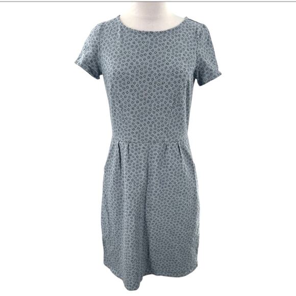 Boden Pheobe Dress in Blue Grey Ditsy Floral Print Size 4 - Picture 2 of 7